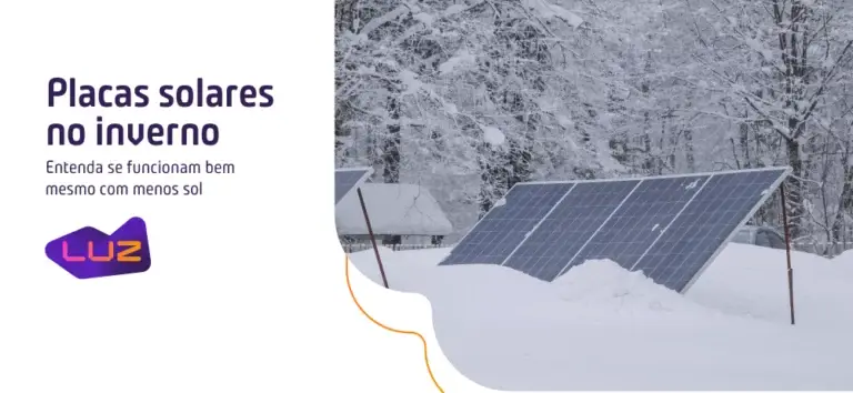 Placas solares no inverno